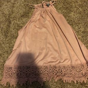 Light pink halter top tank top
